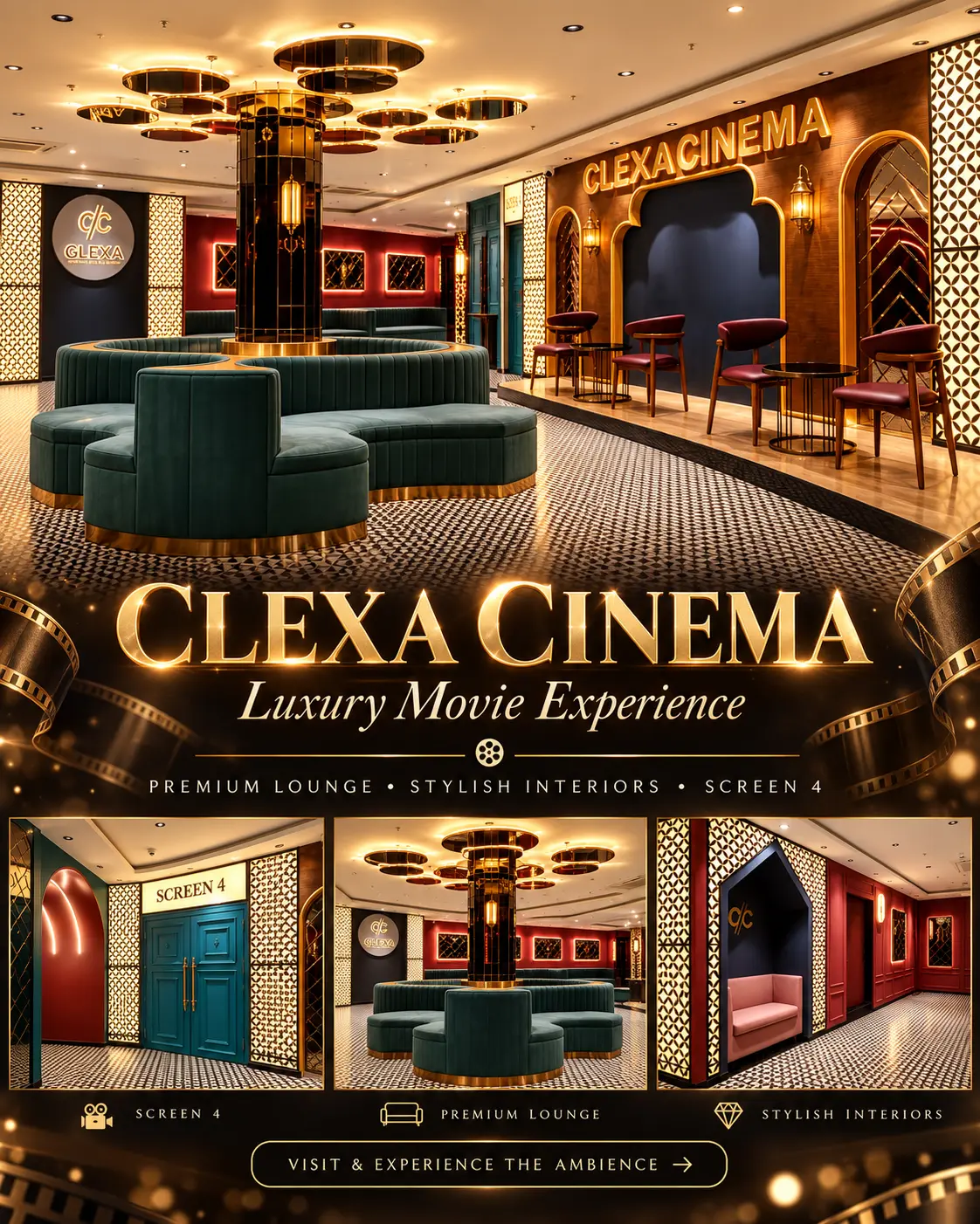 Watch the latest movies at Clexa Cinema, Bhuyangdev Cross Road, Ahmedabad