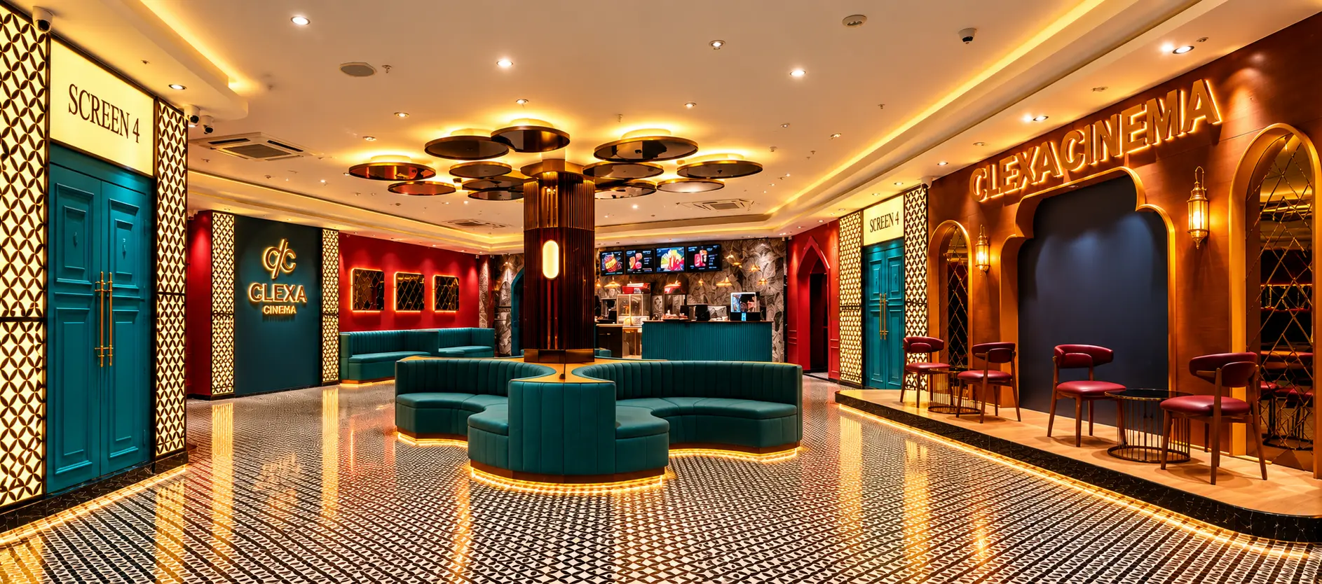 Clexa Cinema Luxurious Lobby